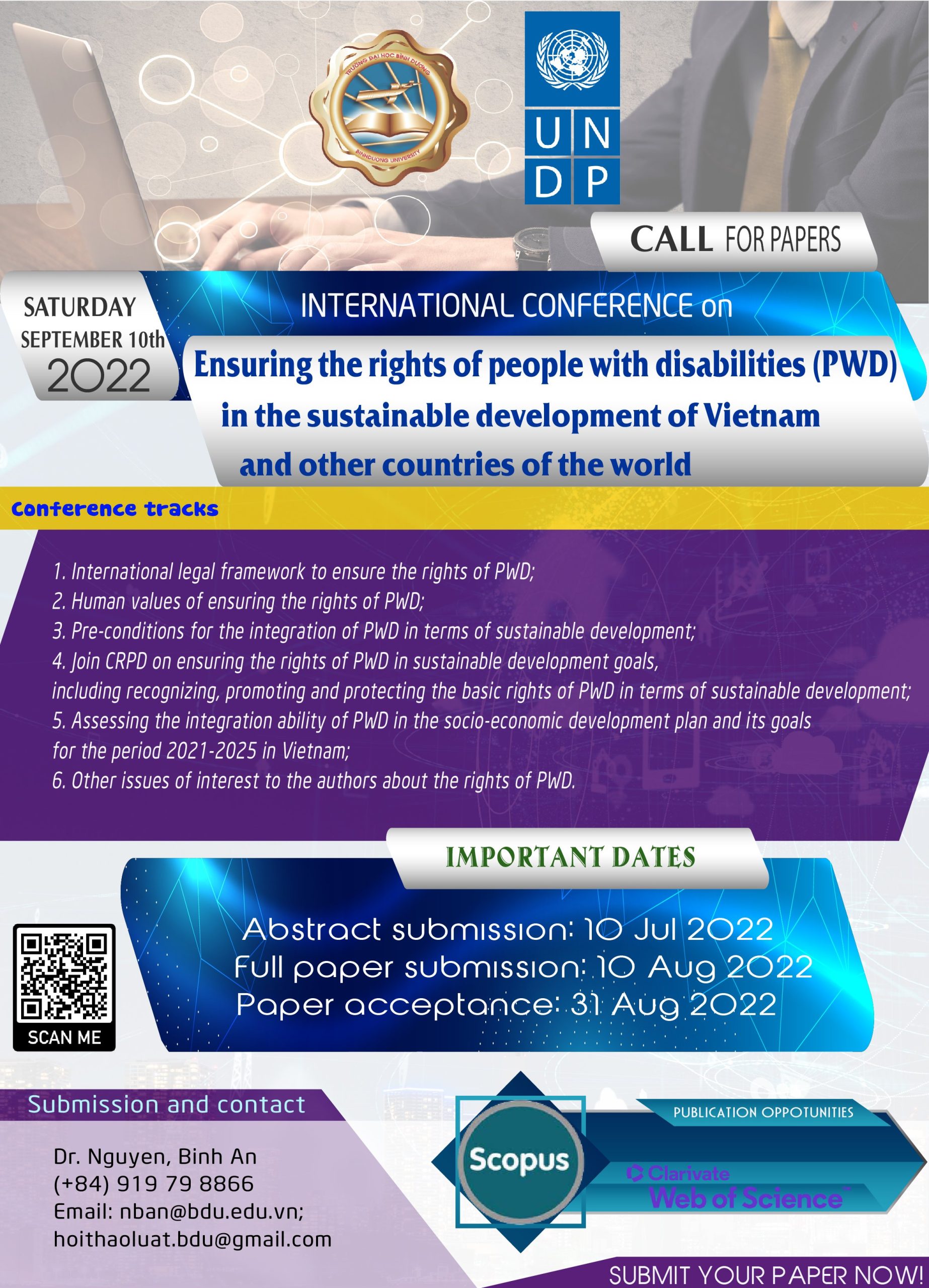[CALL FOR PAPERS] Articles for the International Scientific Conference: “Ensuring the rights of people with disabilities in the sustainable development of Vietnam and other countries of the world”