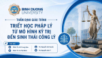 Trường Đại học Bình Dương tổ chức thẩm định giáo trình “Triết học pháp lý – Từ mô hình kỷ trị đến sinh thái công lý”